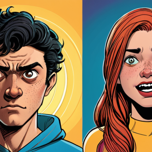 Comparing Art Styles**

Prompt: "A split-screen illustration. On the left, Ttolttori as a traditionally drawn comic book character with softer colors and detailed line work. On the right, Ttolttori as a brightly colored, dynamic animated character with exaggerated expressions, highlighting the contrast in artistic styles."

**